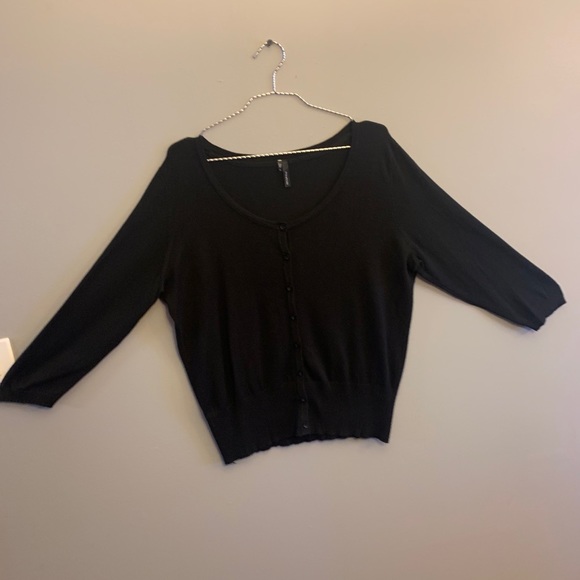 Black button up cardigan, Xl - Picture 4 of 6